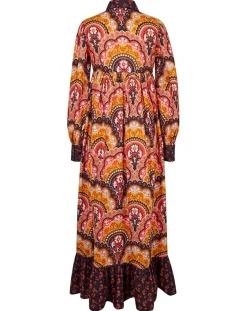 Manoush Robes|Robe Fall Winter Mix imprimée rose/multicolore