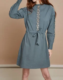 Mare di Latte Robes|Robe Francesca bleu/gris