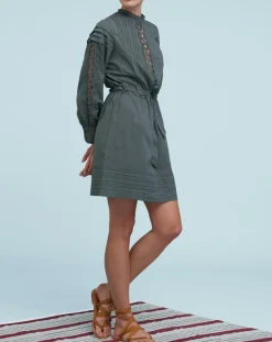 Mare di Latte Robes|Robe Francesca bleu/gris
