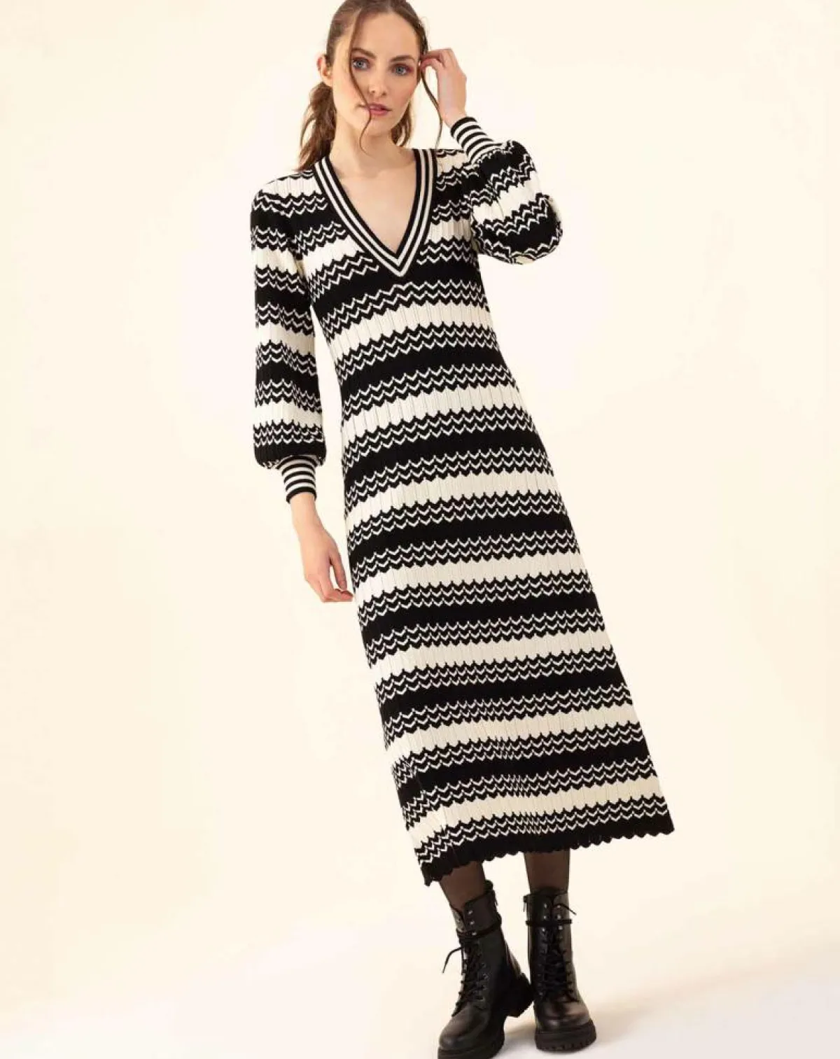 Indies Robes|Robe Fresh blanc/noir