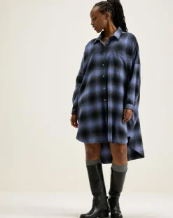 Bellerose Robes|Robe Gen à carreaux violette