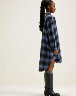 Bellerose Robes|Robe Gen à carreaux violette