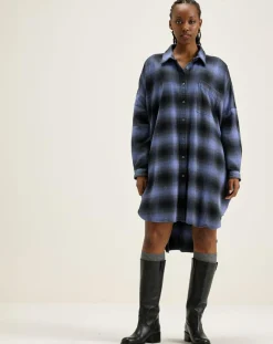 Bellerose Robes|Robe Gen à carreaux violette