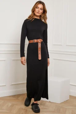 Fleur de cachemire Robes|Robe Heloise Noire