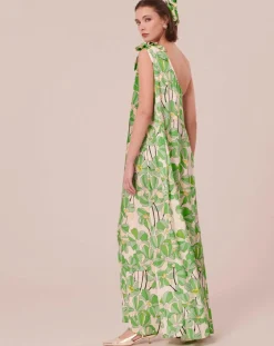 Tara Jarmon Robes|Robe imprimé à fleurs verte