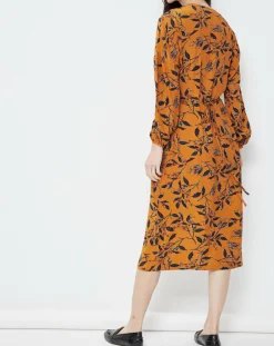 See u Soon Robes|Robe imprimée Beatrice caramel