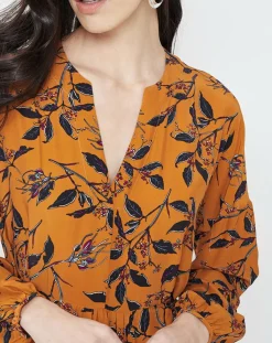 See u Soon Robes|Robe imprimée Beatrice caramel