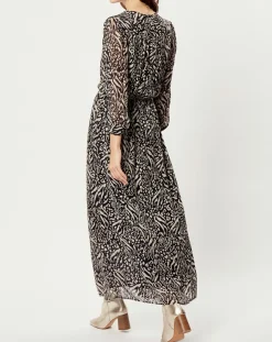 See u Soon Robes|Robe imprimée Alix noire