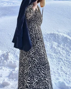 See u Soon Robes|Robe imprimée Alix noire