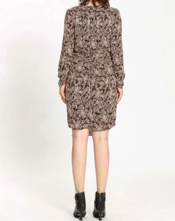 See u Soon Robes|Robe imprimée floral Luna bordeaux