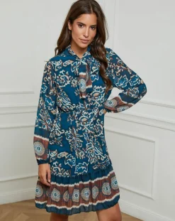 Alice & Charlotte Robes|Robe imprimée mi-longue Charlie canard