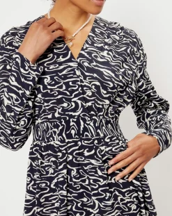 See u Soon Robes|Robe imprimée Nala noire