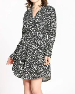 See u Soon Robes|Robe imprimée Nala noire