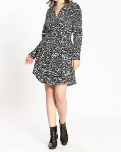 See u Soon Robes|Robe imprimée Nala noire