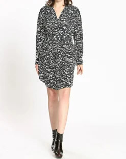 See u Soon Robes|Robe imprimée Nala noire