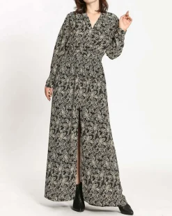 See u Soon Robes|Robe imprimée Noémie noire