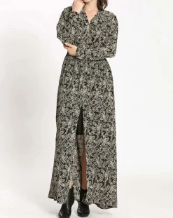 See u Soon Robes|Robe imprimée Noémie noire