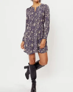 See u Soon Robes|Robe imprimée Sarah bleue