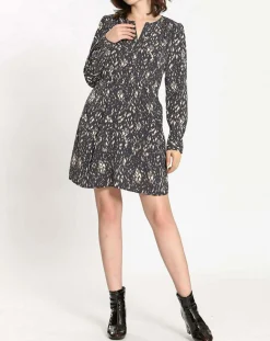 See u Soon Robes|Robe imprimée Sarah bleue