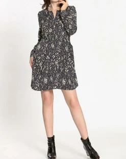 See u Soon Robes|Robe imprimée Sarah bleue