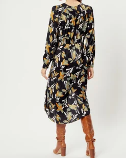 See u Soon Robes|Robe imprimée Solène noire