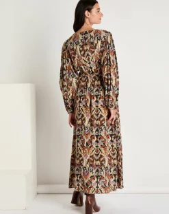 See u Soon Robes|Robe Iris imprimée brique/multicolore