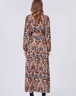 See u Soon Robes|Robe Iris imprimée brique/multicolore