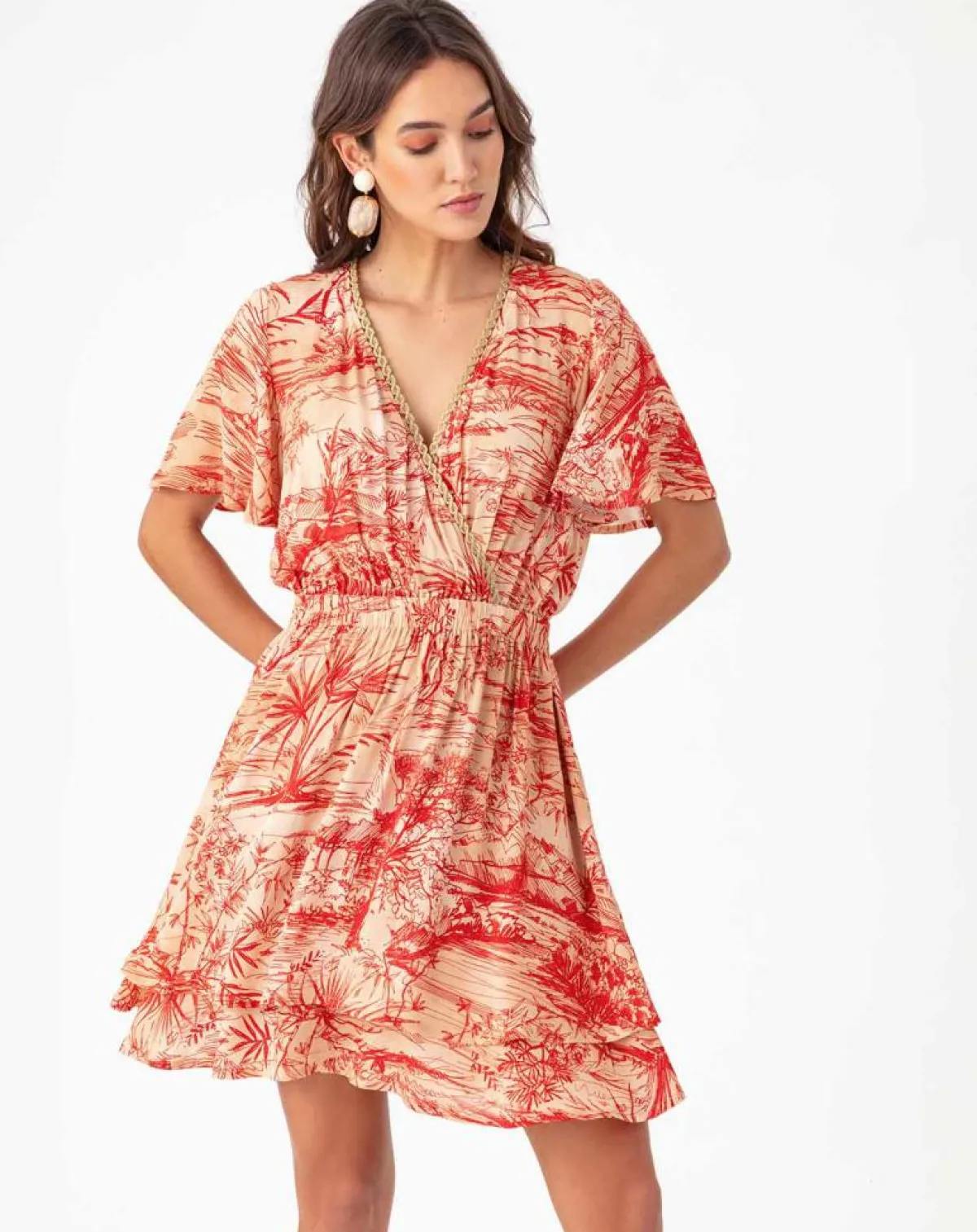 Bleu Blanc Rouge Robes|Robe Jade rouge