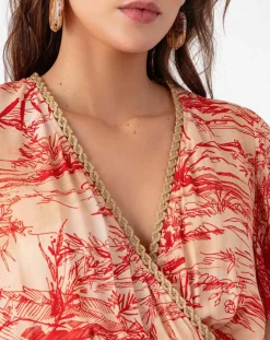 Bleu Blanc Rouge Robes|Robe Jade rouge