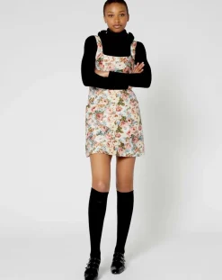 Manoush Robes|Robe Jardin d'Hiver print écru/multicolore