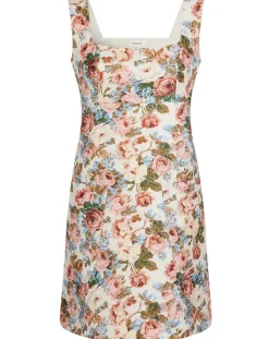 Manoush Robes|Robe Jardin d'Hiver print écru/multicolore