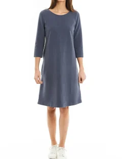 Marc O'Polo Robes|Robe Jersey bleu foncé