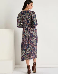 See u Soon Robes|Robe Kassandra imprimée marine