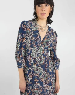 See u Soon Robes|Robe Kassandra imprimée marine