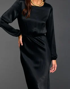 Lauren Vidal Robes|Robe Kimi noire