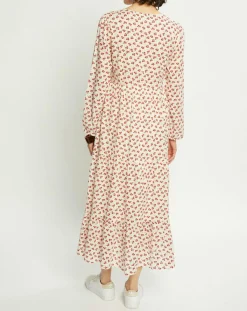 Harris Wilson Robes|Robe Laila à fleurs écru/groseille