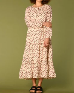 Harris Wilson Robes|Robe Laila à fleurs écru/groseille