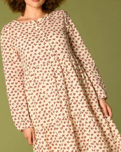 Harris Wilson Robes|Robe Laila à fleurs écru/groseille