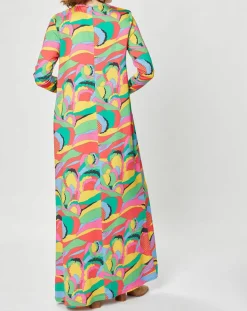 Manoush Robes|Robe longue Caftan Purple Country Pop fluo