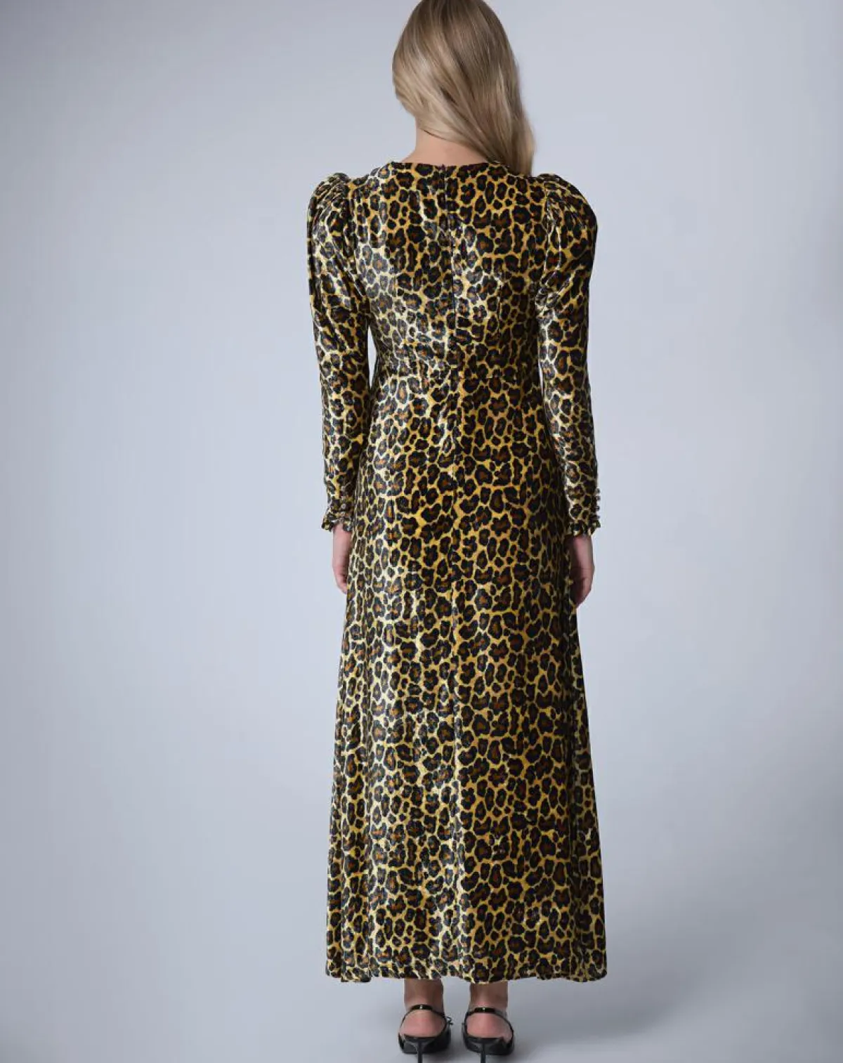 Manoush Robes|Robe longue en Velours Panther unique