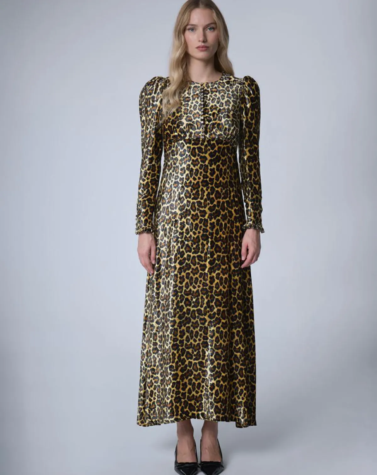 Manoush Robes|Robe longue en Velours Panther unique