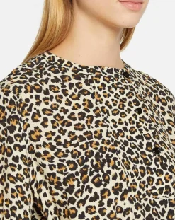 Galeries Lafayette Robes|Robe longue Gamba léopard noire