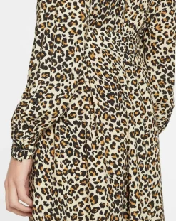 Galeries Lafayette Robes|Robe longue Gamba léopard noire