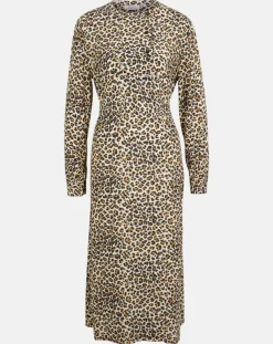 Galeries Lafayette Robes|Robe longue Gamba léopard noire