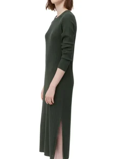 Marc O'Polo Robes|Robe manches longues Col Rond Maille Milano vert foncé