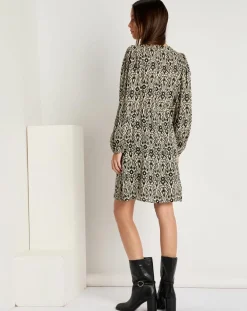 See u Soon Robes|Robe Mariam imprimée noire