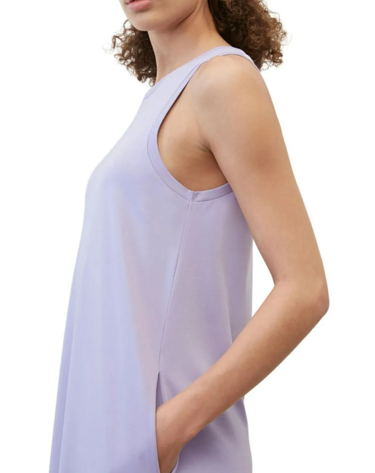 Marc O'Polo Robes|Robe maxi violet clair