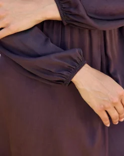 Lauren Vidal Robes|Robe Mayfair raisin