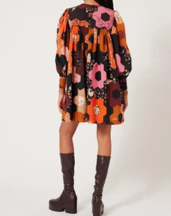 Manoush Robes|Robe Médiéval Patchwork imprimée multicolore