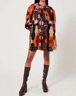 Manoush Robes|Robe Médiéval Patchwork imprimée multicolore